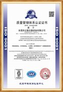 正航儀器中文版ISO證書